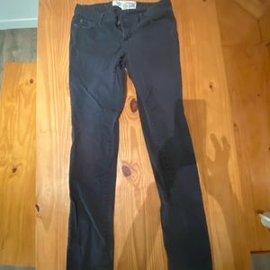 Black twill pants